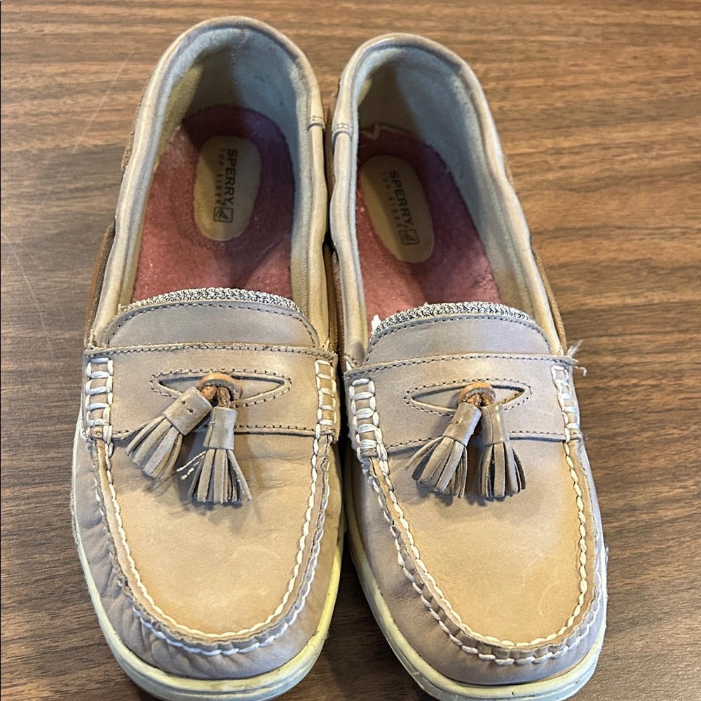 Sperry Light Tan Tassel Loafers - Picture 1 of 9